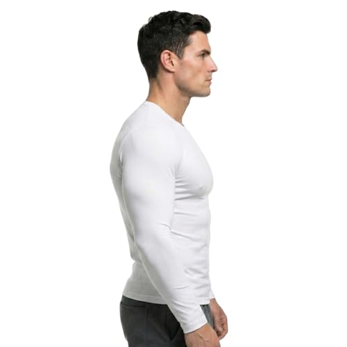 Image of Men's Cool Dry Short Sleeve Compression Shirts, Sports Baselayer T-Shirts Tops, Athletic Workout Shirt