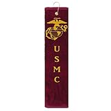 EGA USMC Marine Corps Eagle Globe Anchor Tri-fold Golf Towel with Grommet & Hook Father's Day Club Ball Tee Golfing Gift Birthday Variety Colors Towels Vinyl