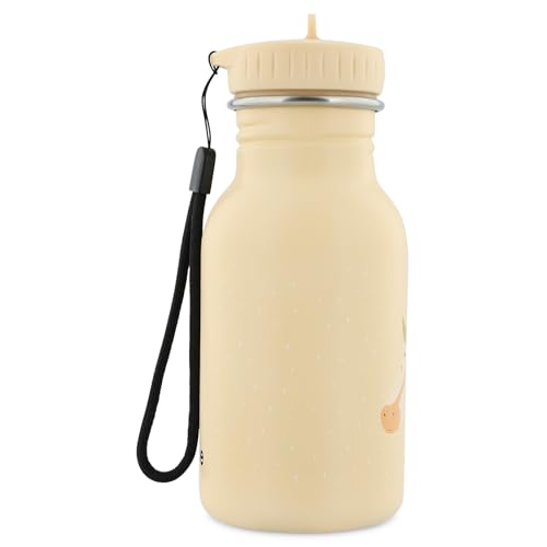 Trixie Baby Trinkflasche aus Edelstahl, 350ml/500ml, Auslaufsicher, mit Tragekordel, Schlanke Form für Kleine Hände, Bruchsicher, ab 3 Jahren (Mrs. Unicorn, 350ml)