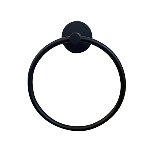 Porte-serviettes de salle de bain auto-adhésif rond - 2