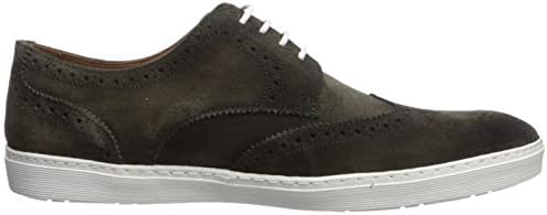 Driver Club USA Mens Leather Made in Brazil Princeton Wingtip Laceup Sneaker, Olive Suede, 9.5 | Image 5