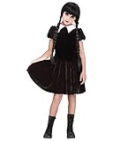 Material: 100 % Polyester Horror-Shop Wednesday Gothic-Puppe Kostüm M