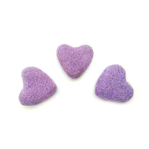 Egurs 10 Stück Handgefertigte Filzherzen DIY Filz Dekoration Geschenke,3CM