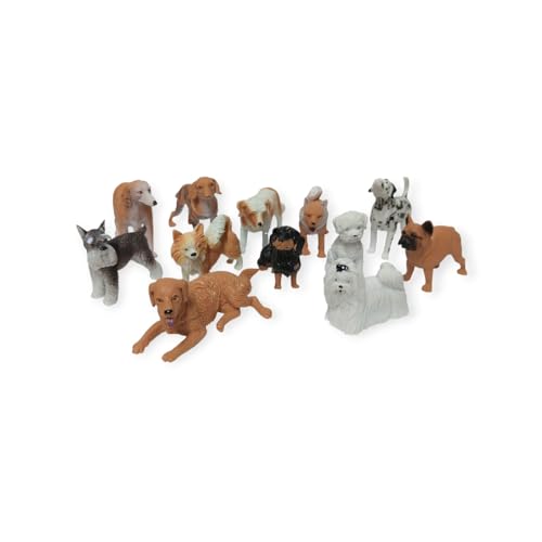 Image of Small Kids Sea & Wild Animal Toys Sets for Fun, Educational, Spark Imagination and Learning (Multi Choice Sets) (Dogs) 12pcs