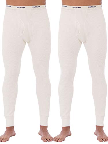 Fruit of the Loom mens Classic Midweight Waffle Thermal Underwear Bottoms