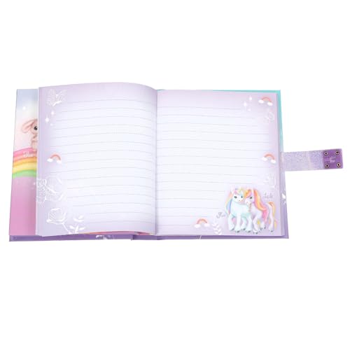 Journal intime avec code chiffré licorne carnet secret enfant livre sonore violet Ylvi - 4