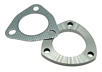 Dsnaduo 2.5 Inch 63mm 3-Bolt Exhaust Flange Connection Kit?Flange & Gasket) for Exhaust Turbo Downpipe Catback Headers Stainless Steel