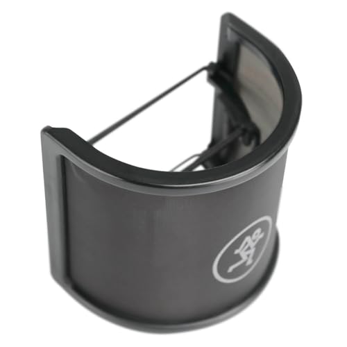 Image of Mackie EM-Series, Pop Screen for EM Series Microphones, Black, (PF-100) | Mackie PF-100 Pop Filter with filtration technology and snug fit for recording, streaming and singing