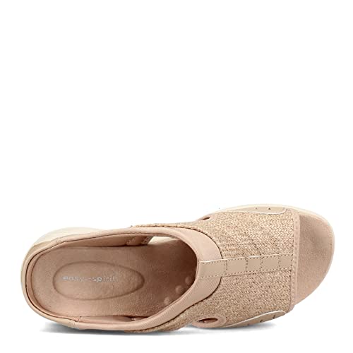 Image of Easy Spirit Womens Traciee 2 Memory Foam Wedge Sandals Tan 8.5 Wide (C,D,W)