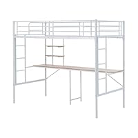 Amazon.co.jp: システムベット ロフトベッド シングル デスク付き