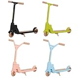 Conjunto de 4 mini patinetes, mini monopatines, patinetes plegables, juguetes educativos de dos ruedas, patinetes pequeños para dedos, patinetes resistentes ideales para fiestas infantiles, multicolor