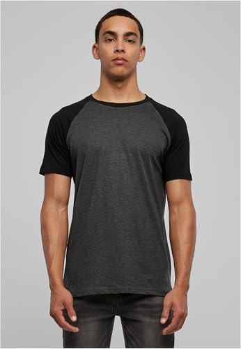Urban Classics Raglan Contrast Tee T-shirt antraciet-zwart Basics, Street wear - Afbeelding 6