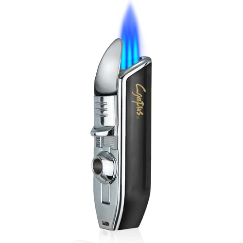 Encendedor de Mechero Triple Llama Recargable de Butano miniatura 1