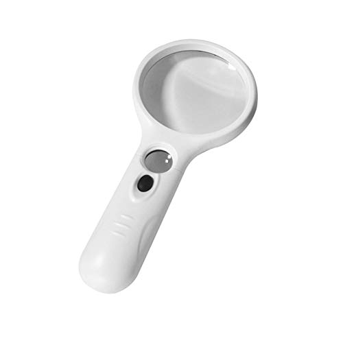 DECDEAL Lupa portátil com 3 lupa iluminada com LED 3 Lente de microscópio 45X Lupa de relógio de joi