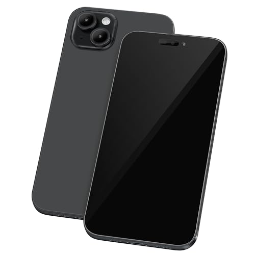 Perusha Faux modèle de téléphone [Sans logo] Écran factice ne fonctionne pas réplique téléphone jouet pour 15 Plus/Pro/Pro Max (pour 15 écran noir noir)