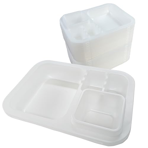 飛ばない 冷めない 洗わない Bトレー BBQトレー ポリプロピレン アウトドア 皿 【51枚】キャンプ 軽量 軽い コンパクト 食器 バーベキュー スタッキング 収納 ケース付き 調理器具 非常用 災害 登山 多用途 ボウル プレート 耐久性 使い捨て