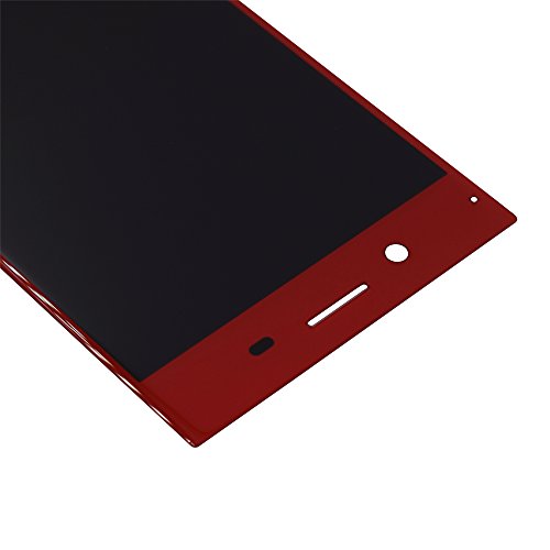 Image of LCD Screen Display with Digitizer Touch Panel Without Bezel Frame Compatible with Sony Xperia XZ G8141 G8142(Red)