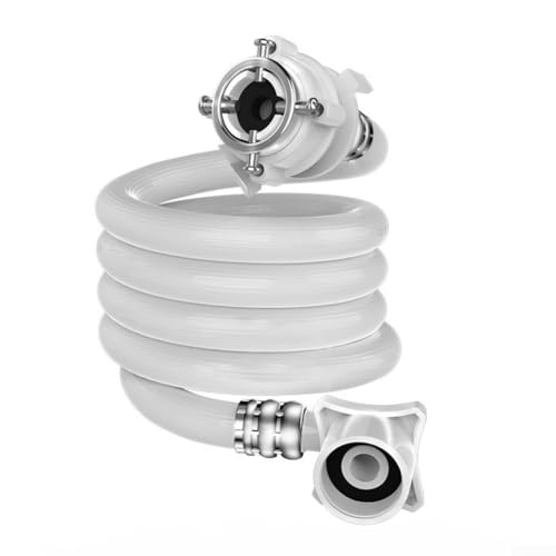 Tubo di ingresso dell'acqua della lavatrice, estensione del tubo dell'acqua per l'ingresso della lavatrice, tubo di ingresso di riempimento dell'acqua in plastica da 0,6 m con connettore a tenuta