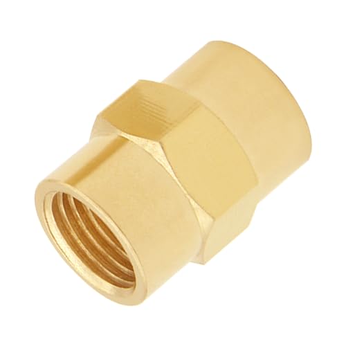 Manguito hexagonal de latón macizo con rosca hembra de 3/8" NPT para tuberías 5