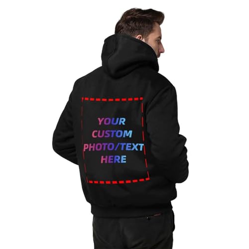 Custom Hoodies for Men Personalized Jacket Design Your Own made Sweatshirt Fleece Full Zip Winter Baseball Coat2
