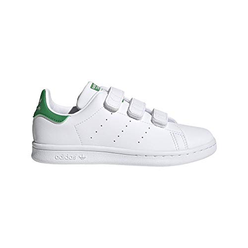 adidas Stan Smith CF C baskets enfant chaussures scratch blanc et vert - 2