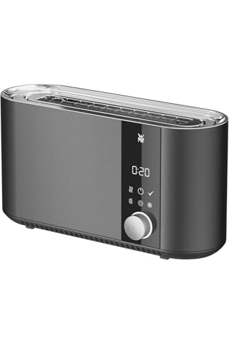 WMF Master Toaster Langschlitz Motorisiert 2 Scheiben XXL-Toast Automatische Brotzentrierung Check-Up Funktion 980 W Touch Bedienfeld LED-Lichtleiste Edelstahl Matt