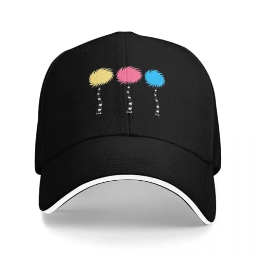 Casquette de baseball classique trois arbres colorés en coton réglable pour homme et femme
