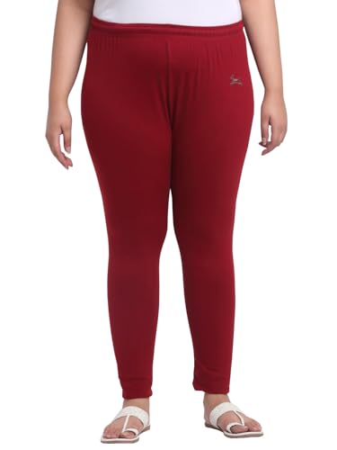 Image of Soft Cotton Ankle Lenght Solid Regular and Plus 35 Colours Leggings for Womens and Girls (Sizes :- M to 6XL)