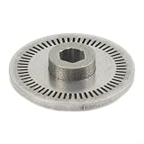 Violiica Optisches Encoderrad mit 30/60 Schlitzen für Logitech G25 G27, 304 Edelstahl-Simulatorscheibe, 16 mm Rennlenkung, Upgrade-Teil, Silber