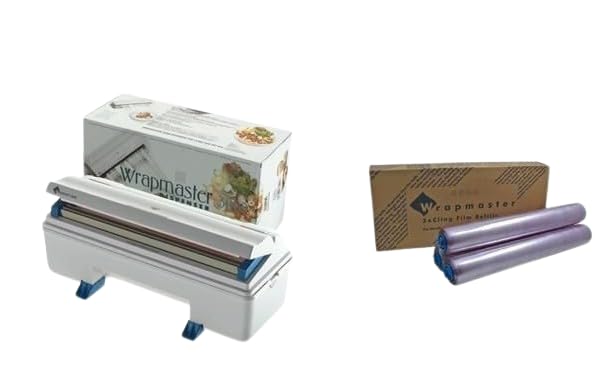 Wrapmaster 3000 - Dispensador de rollo de film transparente Incluye rollo de film.