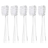 Kids Toothbrush Replacement Heads for Brush-Baby WildOnes/KidzSonic, Seago SG-977/SG-513, Dada-Tech DT-K6/DT-BB1 Replacement Brush Heads for Kids 3-12 Years Old Series (118-5Pack)