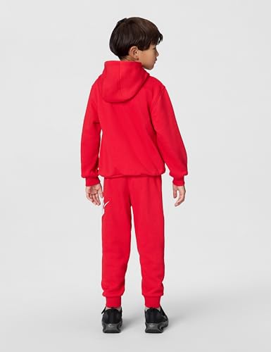 Image of Nike Kids' Sportswear Club Fleece Pullover Hoodie and Joggers 2-Piece Outfit Set (Large Swoosh Logo)