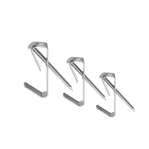 Image of 100 Pieces Picture Hanging Kit with Screws,SAFYY Picture Hooks for Hanging Pictures Heavy Duty,Wall Painting Hanging Hooks Picture Frame Hooks for Wall Mounting(Silver 30LB*70，50LB*20,100LB*10)