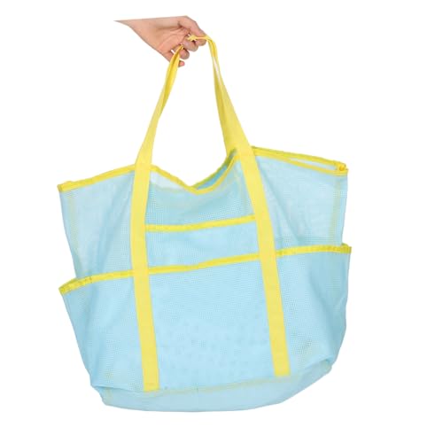 Mesh Beach Tote Bag Holes Portable Shower Storage for Women Polyester for Travel Outdoor3