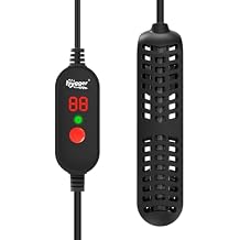 hygger 35W Small Aquarium Heater, Betta Fish Tank Heater with Adjustable Temperature External Controller and Over-Temperature Protection, for 8-16 Gallons Freshwater & Saltwater Fish Tank Turtle Tank