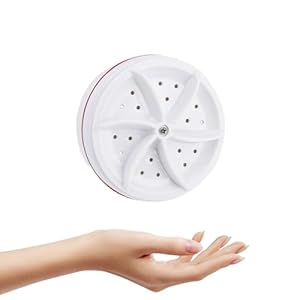ieron Mini lavadora portátil, turbo lavadora ultrasónica para viajes, camping, viajes de negocios, lavadora de turbina de lavandería con alimentación USB para limpiar calcetines, ropa interior, trapos