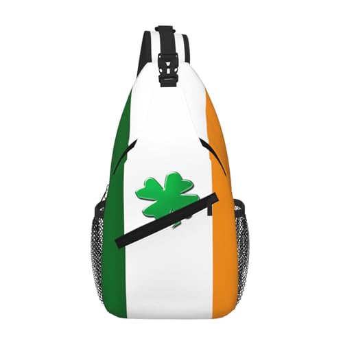 Sac à bandoulière voyage randonnée et sac à dos léger imprimé drapeau irlandais