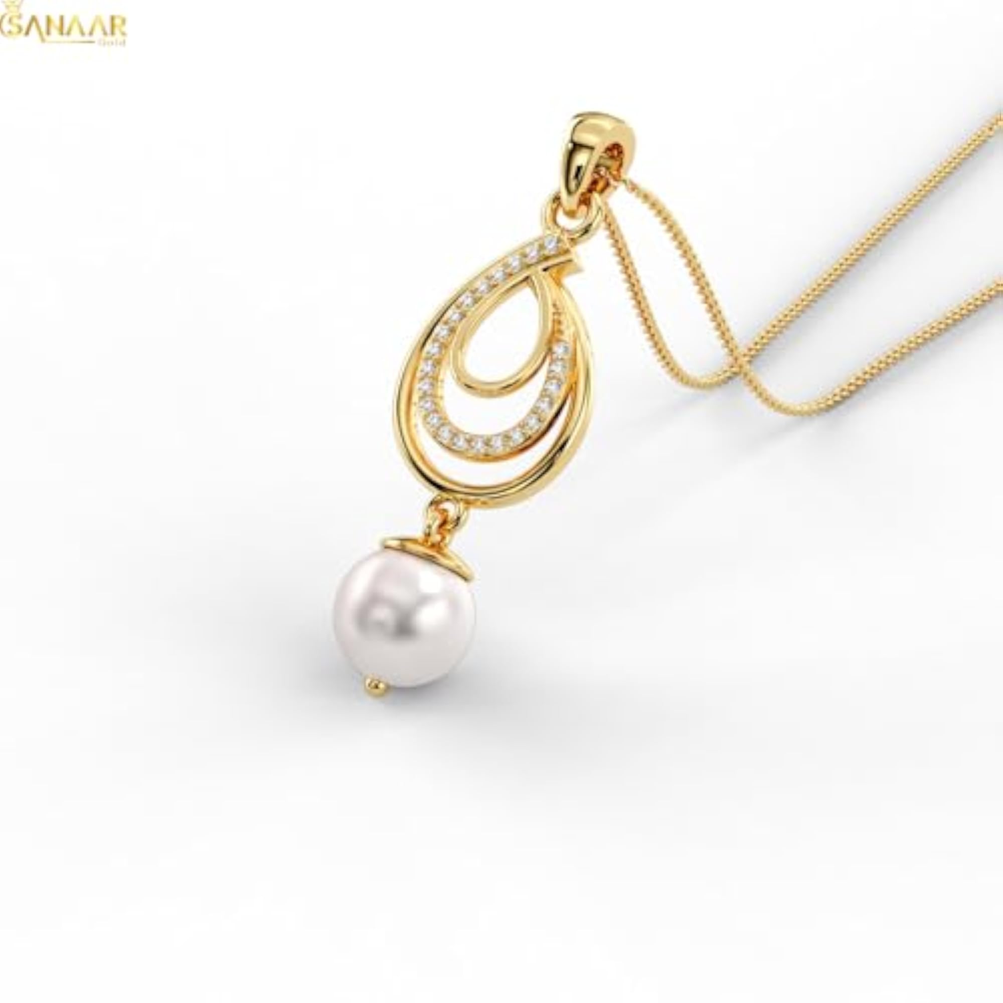 Women's 925 Hallmarked Pure Silver Luminous Loop Pendant