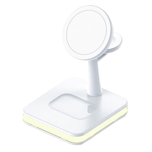 Chargeur sans Fil Montre Intelligente Blanc Idéal pour Maison et Dortoir