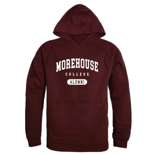 W Republic Morehouse College Maroon Tigers Alumni Fleece Hoodie Sweatshirts - Maroon, XX-Large