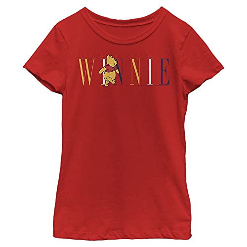 Image of Disney Girls' Winnie The Pooh Pooh Fashion Girl's Solid Crew Tee