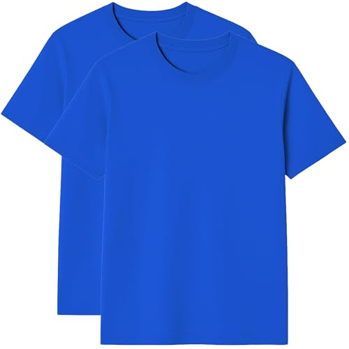 2er Pack Herren T-Shirt – 100% US-Baumwolle, Rundhals, Klassischer...
