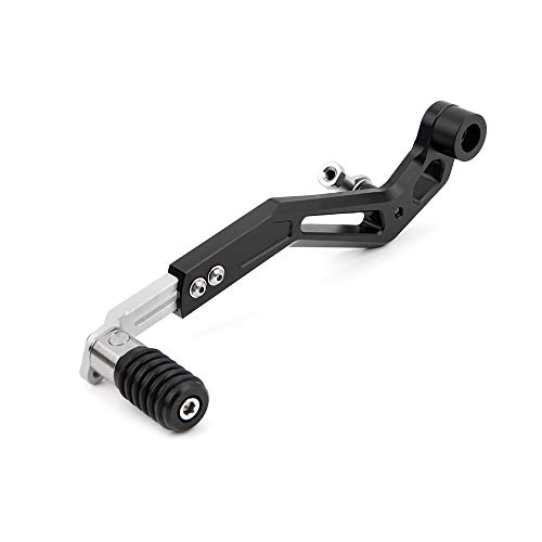 GUAIMI Motorcycle Shift Lever Adjustable Gear Shifter Folding Shift Lever for Suzuki DL650 2011-2020 V-Strom 650 XT 2015-2020 (Black+Silver)