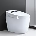 Tankless Smart Toilet, Smart Toilet with Automatic Flush and Night light, Bidet Toilet with Heated Seat, Luxury Smart Toilet with Dryer,LED Display, White