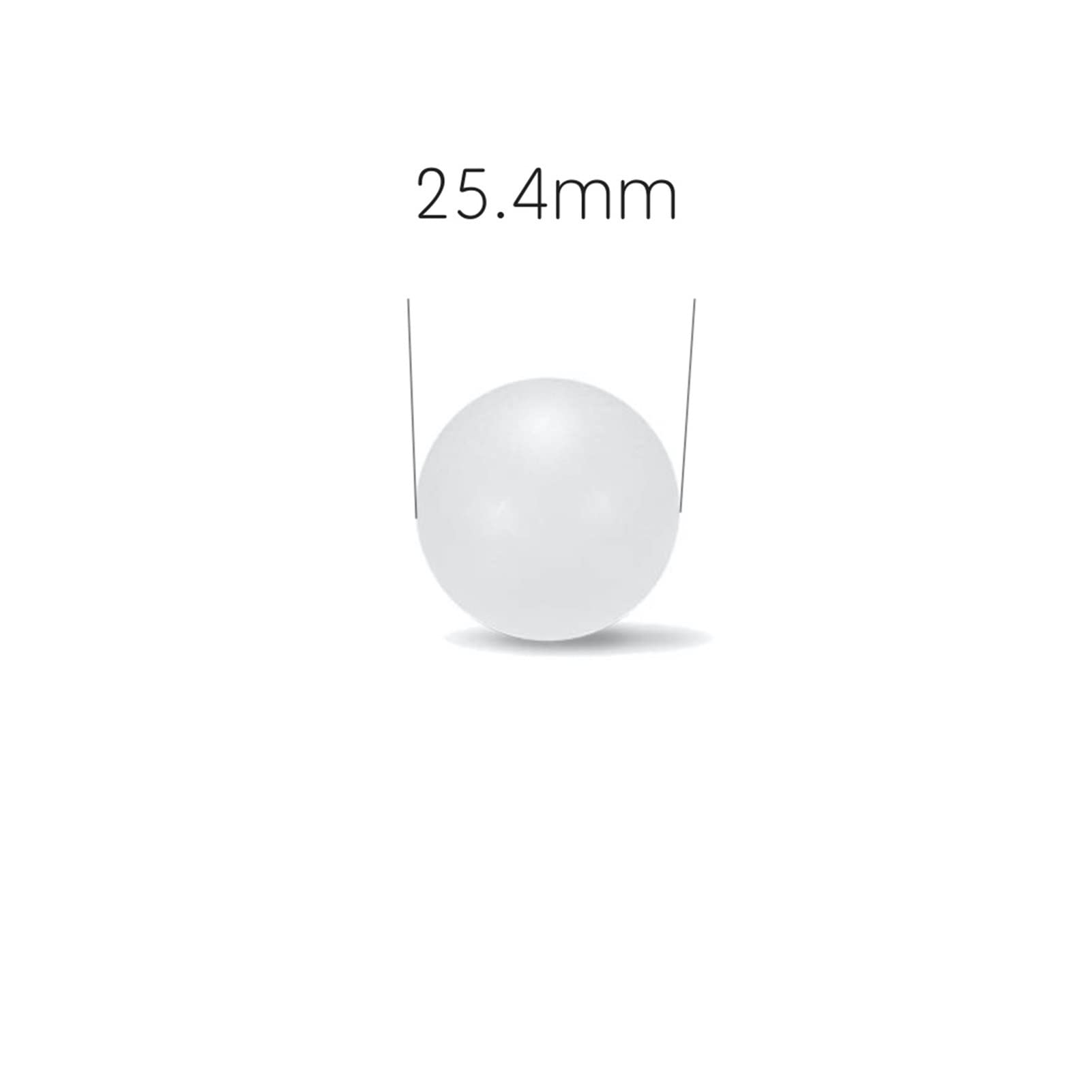 Polipropileno De 25,4 Mm (1 '') (PP) Esfera Bolas De Plástico Sólidas For Válvulas Y Rodamientos De Bola(50pcs)