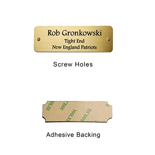 Docvania 0.75X3 Custom Engraved Pet Memorial Gift, Memorial Plaque For Pet Urn Box,Trophy Award,Shadow Box, Picture Frame Label,Military Flag Display Case, Passed Away Dog Gifts For Funeral #TOP3