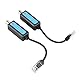 Wakects Ethernet-zu-Koaxial-Adapter, 1 Paar Ethernet über Koaxial, 10/100 Mbit/s 1-Kanal-Passiv-IP-Netzwerk-Koaxial-Sender-Empfänger-Extender für NVR-IP-Kamera