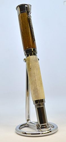 Elk Antler Over Under Shotgun Roller Ball Pen (#789)