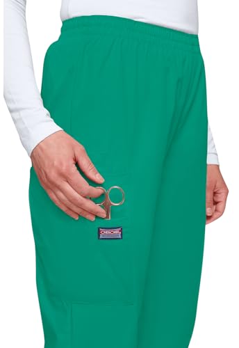 Cherokee Women's Workwear Scrubs Pull-On Cargo Pant, Surgical Green, 5X-Large - Thumbnail 4