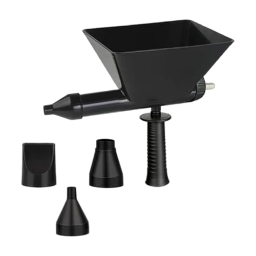 Kuntesetty Máquina de Cemento Mortero Eléctrica con 3 Boquillas Pulverizador de Lechada Portátil Función Mezclado Y Sellado Fácil de Usar Adecuada para Reparació, Pp Negro